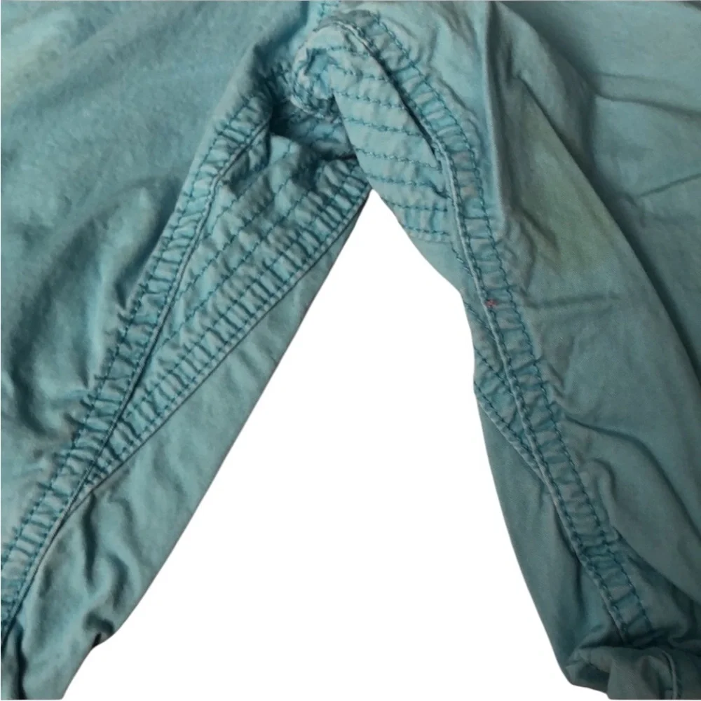BUFFALO by DAVID BITTON size 36 shorts aqua blue & white with pockets